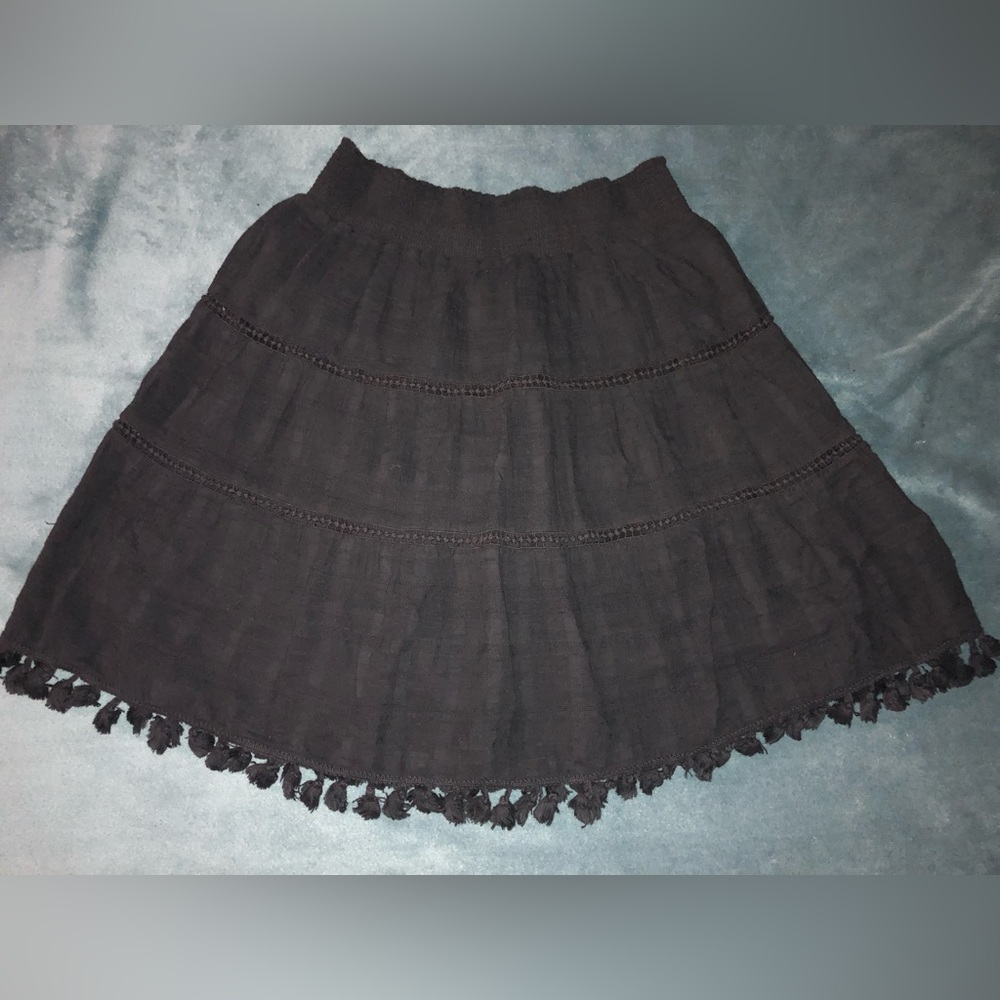 Black LOFT Skirt - med